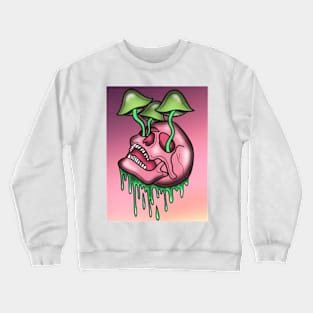 Trippy mushroom skull Crewneck Sweatshirt